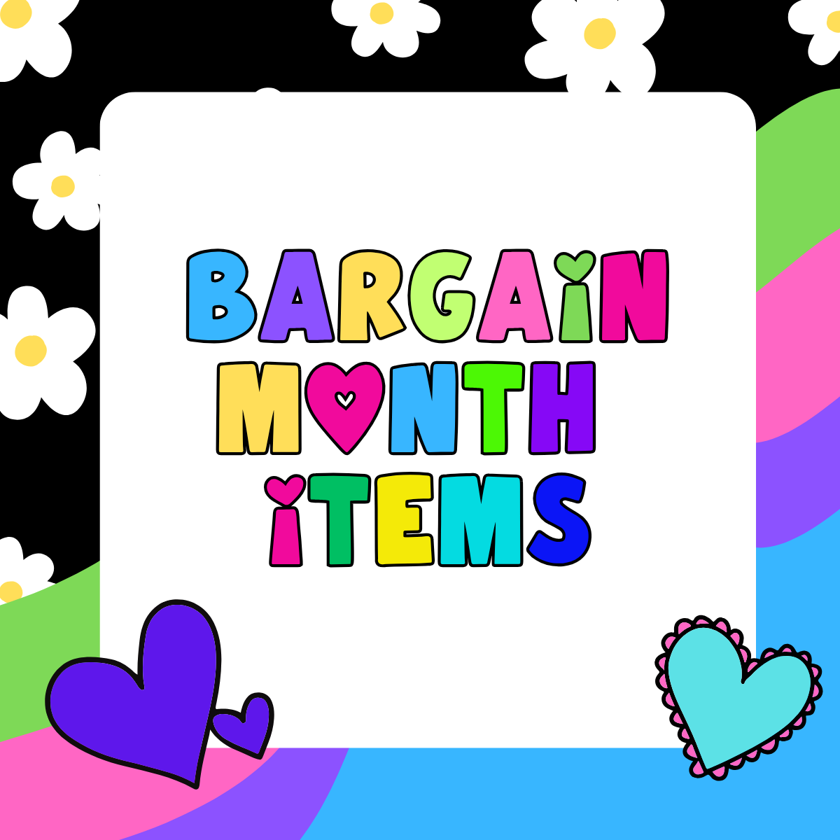 Bargain month items