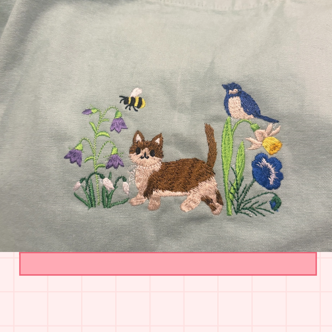 Meadow cat tote