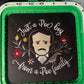 Edgar Allan Poe Embroidered Art – gothic literary piece