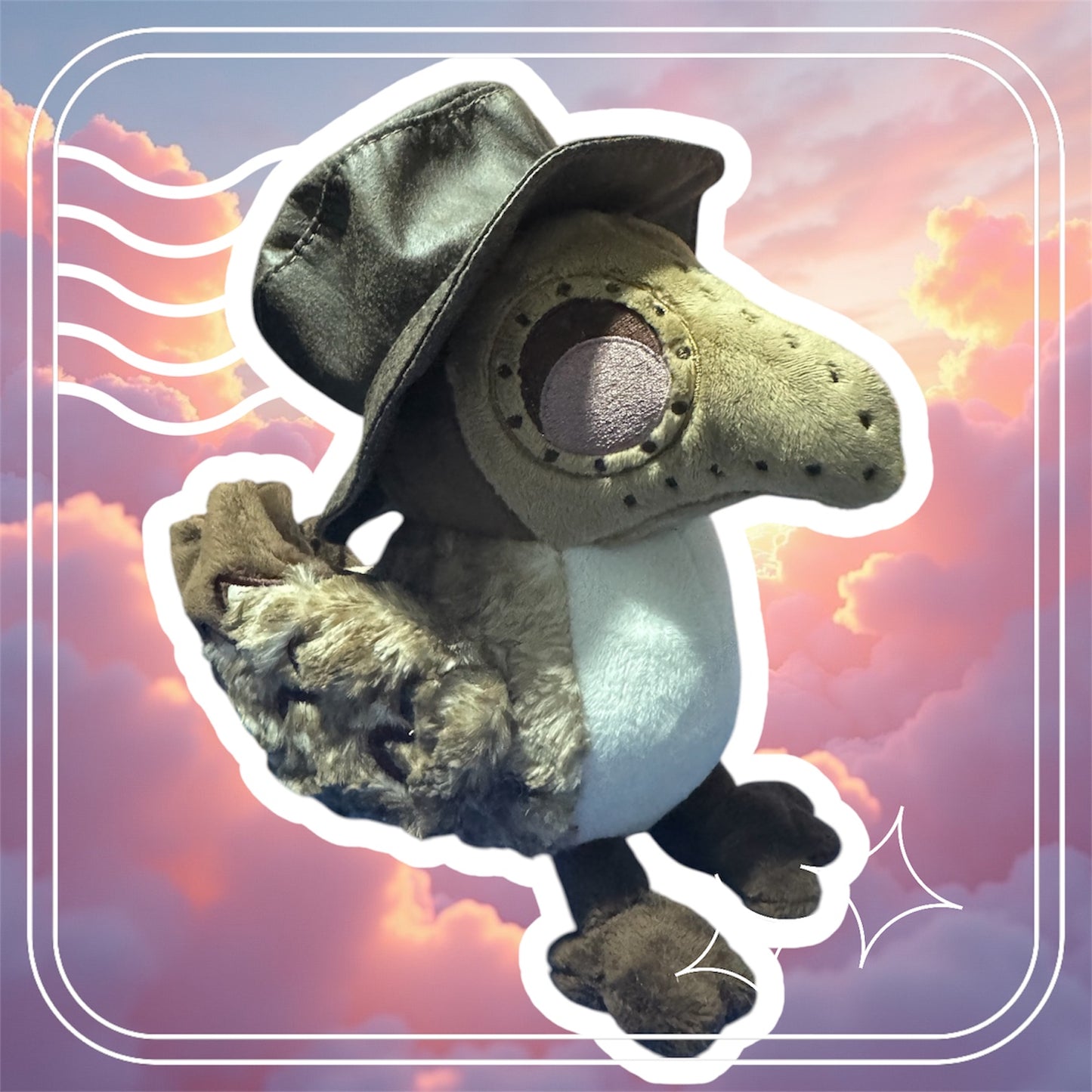 Plague doctor plush collectable