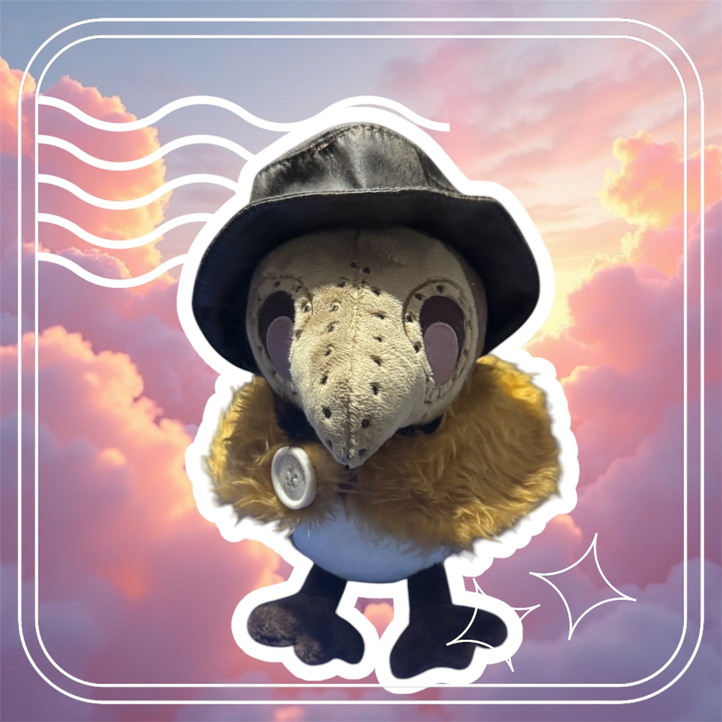 Plague doctor plush collectable