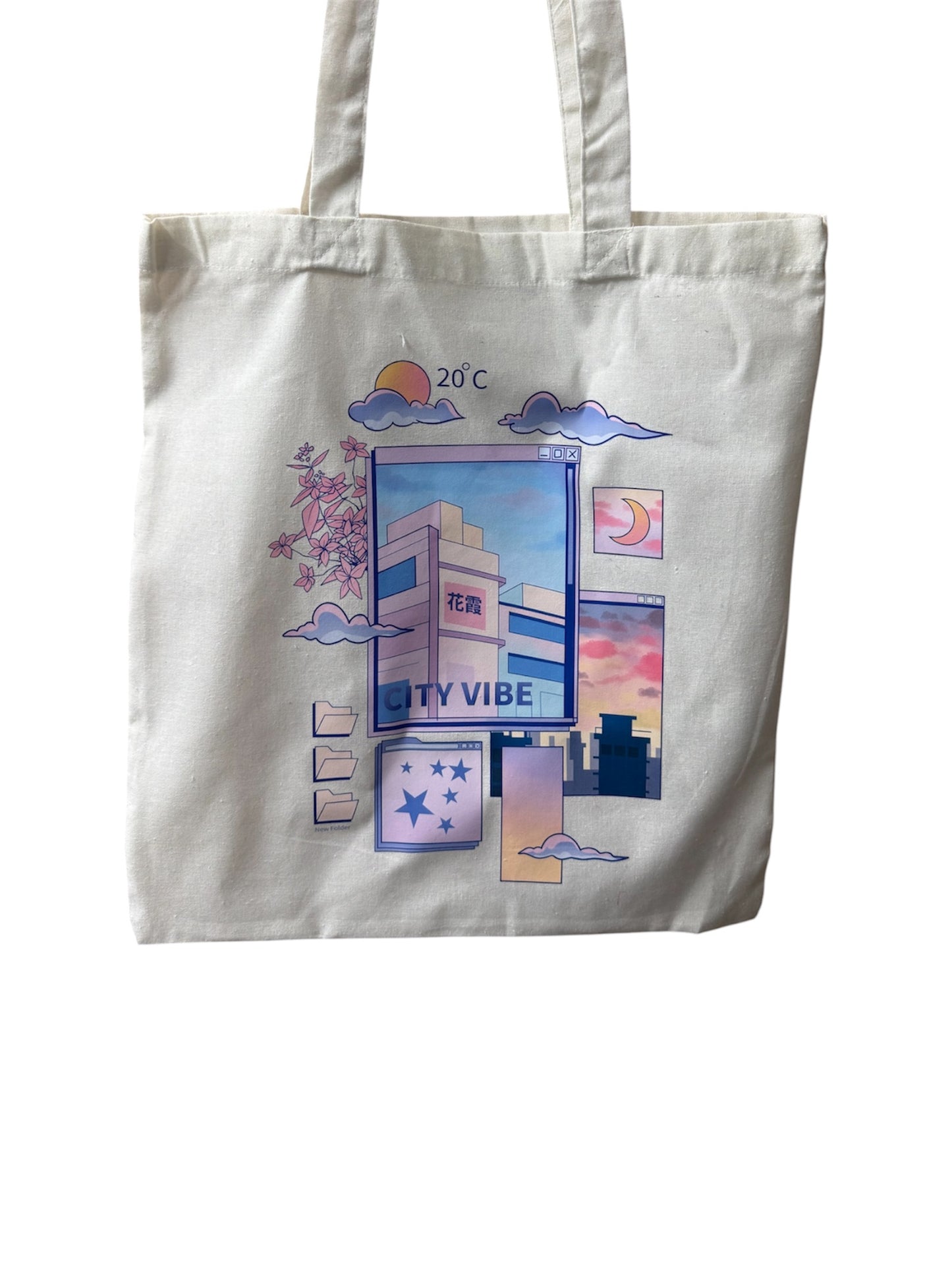 Graphic tote bag