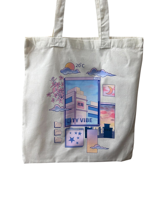 Graphic tote bag